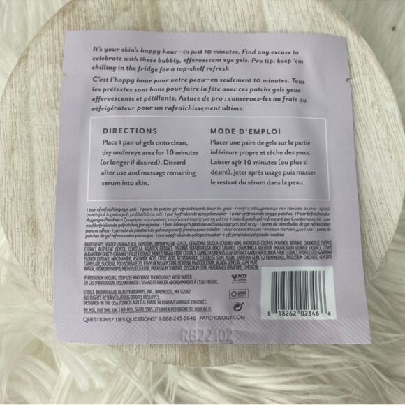 $3 🌙 Patchology Bubbly 🍾 Serve Chilled‎ Eye Gels 🆕 - Picture 4 of 8